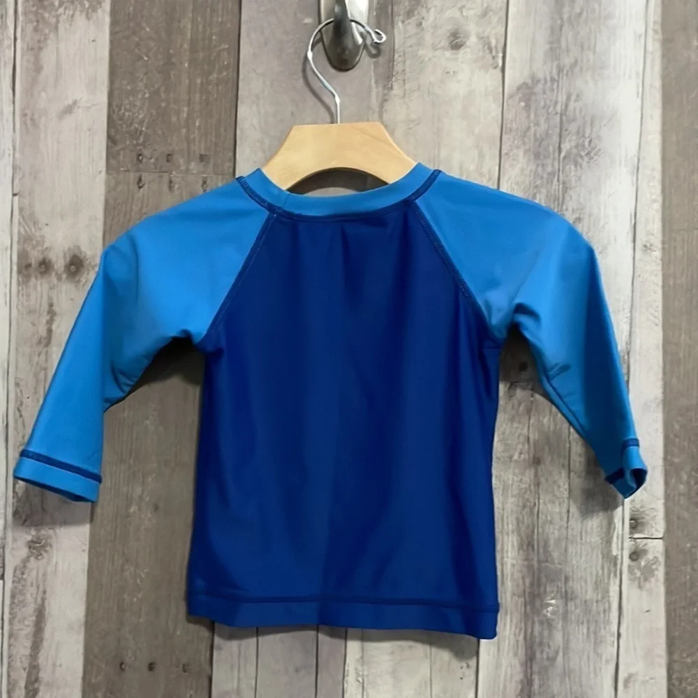 Hanna Andersson Blue Surfing Banana Long Sleeve Rashguard